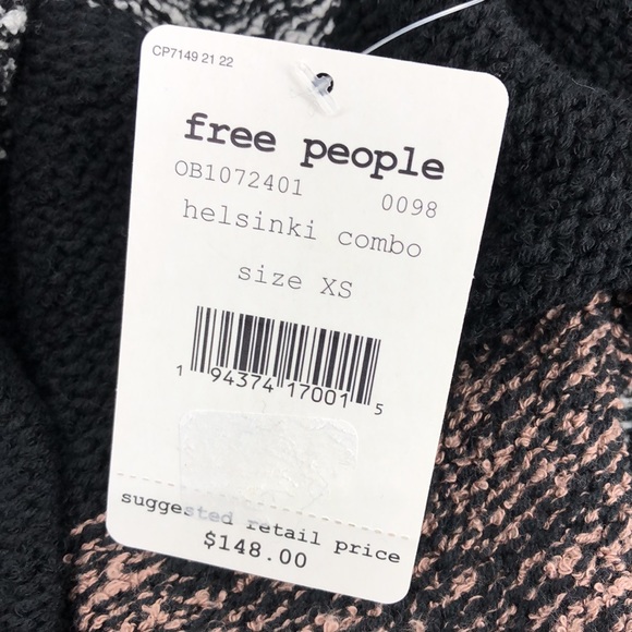 Free People Black Southport Oversized Beach Cardi - Picture 7 of 10